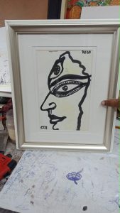 Jogen Chowdhury | 10 x 8 inches | Mixed Media , pastel and ink on paper | NOW 115000 | Delivered framed )
