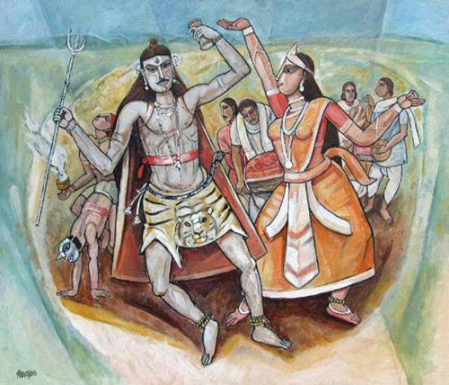 Bijan Choudhury | Bohurupee | Oil & Acrylic on Canvas | 42x36 inches | 2006