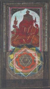 Dipak Banerjee  |  Ganesha  | Mixed Media on Canvas  |  8x10 inches  |  2005