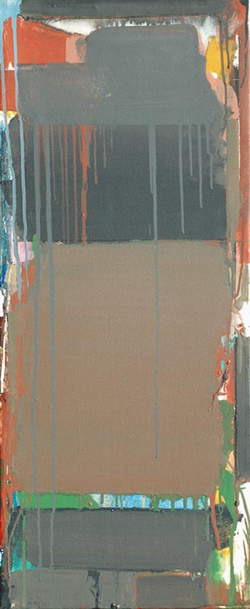 Prabhakar Kolte Acrylic on Canvas 39 x 16 inches 2007