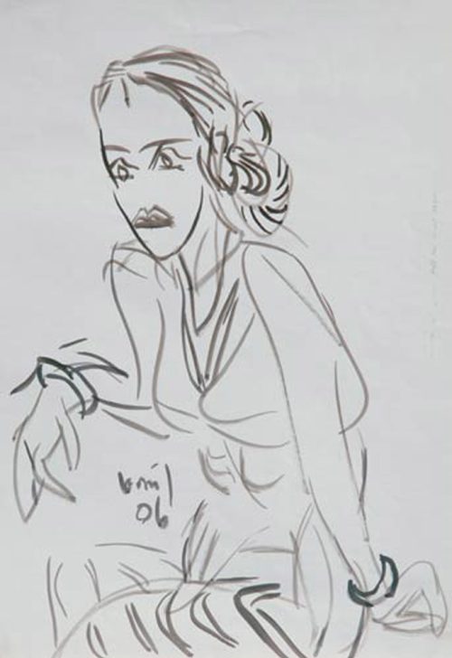 K.G. Subramanyan Brush on Paper 17 x 15 inches 2006