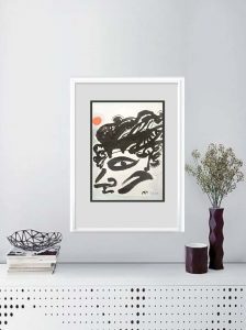 Jogen Chowdhury | Ink, Acrylic & Watercolour on Paper | 7.5 x 5.5 inches | 2013 | INR 92288 , USD 1315 All in delivered framed)