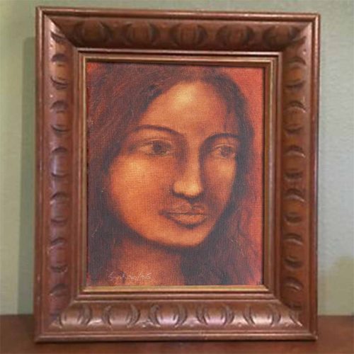 Suhas Roy | Radha | Oil on Canvas | 8 x 10 inchesINR 110000/- delivered NOW : 80000/-