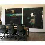 Sunil Das Mixed media on Canvas 66 x 66 inches each