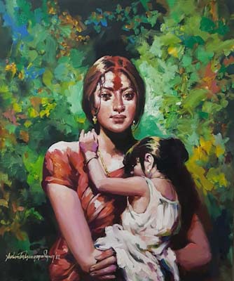 indian mother and child paintings