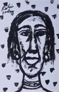 Rabin Mondal Untitled, Acrylic on Board, 11.5x7.5 inches, 2008 INR 48000