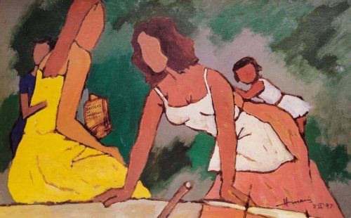 MF Husain, Untitled, Serigraph on Paper. 14x22 inches, 1997 | NOW 30000 SOLD