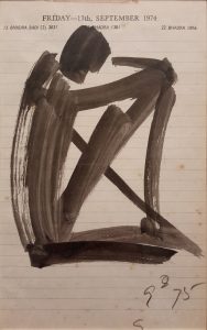 Somnath Hore | Sketch on Paper | 5x7 inches | 1994 SOLD