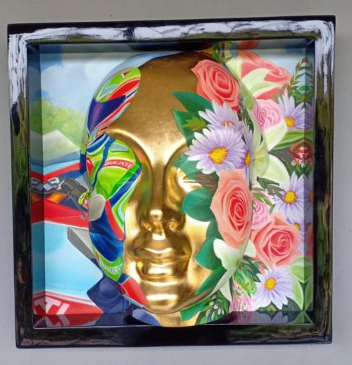 Venkat Bothsa Untitled Paint on Fibre 18x18 inches| Price 250000/- Now 150000/-