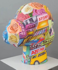 Venkat Bothsa 21E39 Paint on Fiber Glass H 19 x W 12 x D 16 inches 2020-21