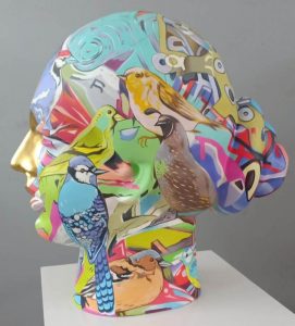 Venkat Bothsa 21E39 Paint on Fiber Glass H 19 x W 12 x D 16 inches 2020-21