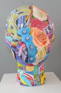 Venkat Bothsa 21E39 Paint on Fiber Glass H 19 x W 12 x D 16 inches 2020-21