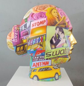 Venkat Bothsa 21E39 Paint on Fiber Glass H 19 x W 12 x D 16 inches 2020-21