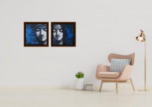 Subrata Das Untitled Acrylic on Canvas 12x12 inches 2021 INR 30,000/- NOW 16,000 (each)