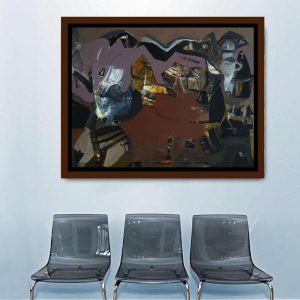 Tapas Ghoshal Landscape Acrylic on Canvas 54x42 inches 2017 INR 1,50,000/- NEW BEFORE OFFER INR 75000/- All in Delivered in a Roll Form USD1200