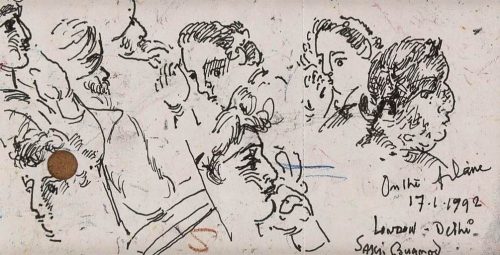 GK SB001a Sakti Burman Pen on Paper 3x6 inches 1992 (Set of 2) INR 1,75,000/-