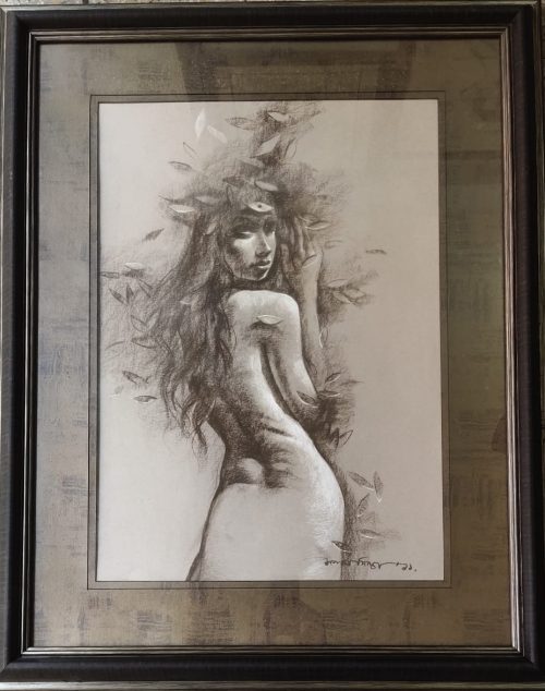Sanatan Dinda003 Untitled Conte & Dry Pastel on Paper 28 x 20  |  Price 220000/- NOW 95000