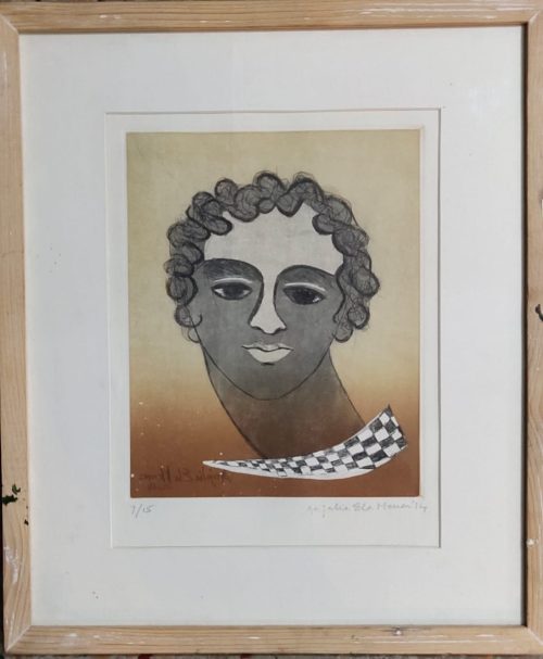 AEM-001 Anjolie Ela Menon | Etching on Paper | 14.77x13 inches | Limited Edition 7/15 | Price 120000 | NOW 85000/- SOLD