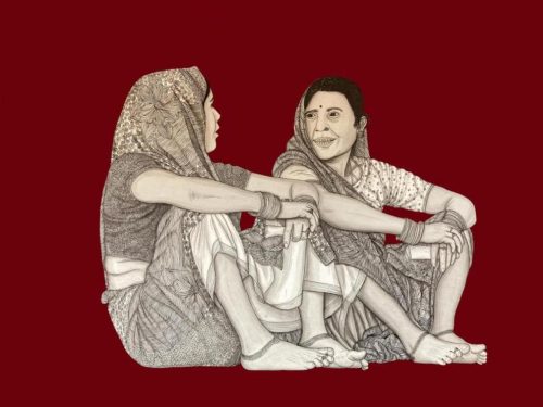 Kapil Anant Acrylic Ink Pen on Paper 21.5x30 inches