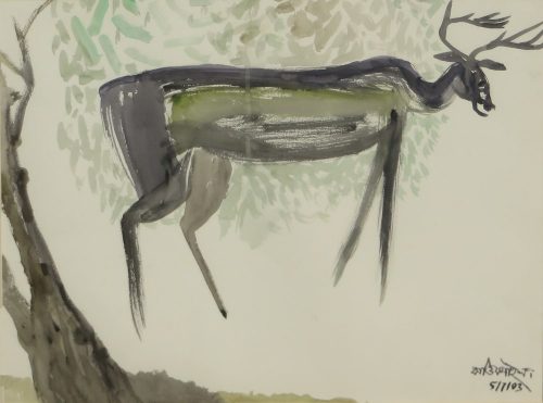 Kartick Chandra Pyne Untitled Watercolour on Thick Paper 18x24 inches 2003