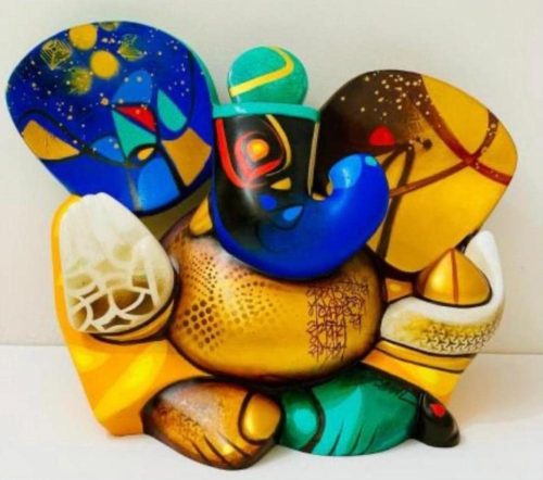 Om Swami Mood and Melody Ganesha L 19 x B 24 x H 9 inches
