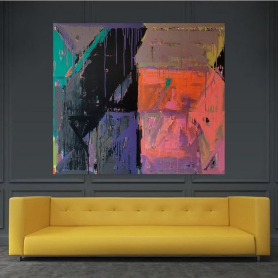 P. Suresh Kumar Untitled Acrylic on Canvas 48 x 44 inches INR 1,38,000/- USD 1925 (UNFRAMED ALL IN DELIVERED PRICE)
