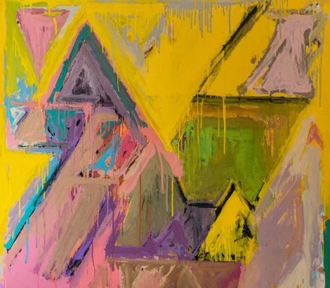 P. Suresh Kumar Untitled Acrylic on Canvas 60 x 60 inches