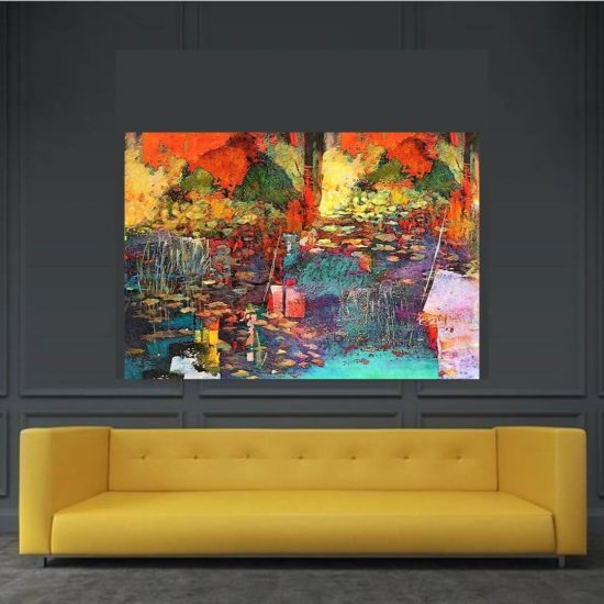 Vijit Pillai Acrylic & Oil on Canvas 32x44 inches