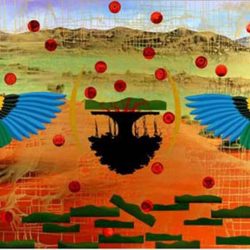 Rajiba Lochan Pani | Skyward Root | Acrylic on Canvas | 66 x 90 inches | 2007INR 2,50,000/- (Rolled & Delivered)