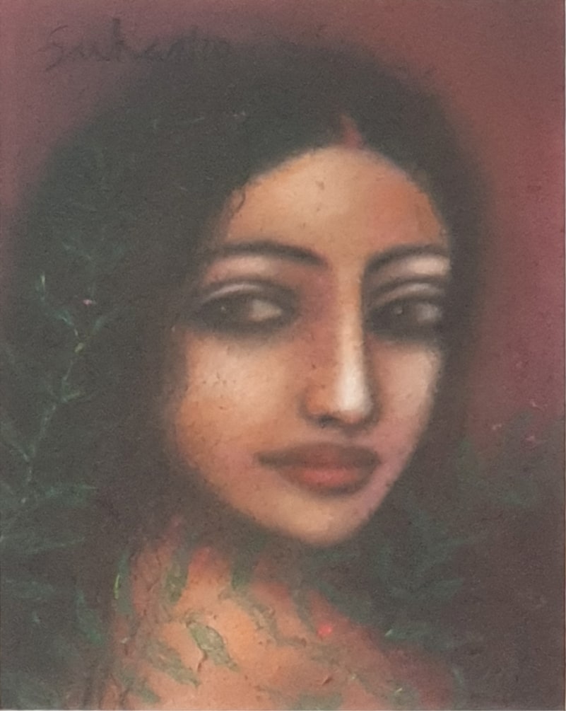 Radha, Mixed Media on Board, 11 x 14 inches – Gallery Kolkata ...