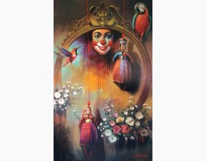 Game of Life-1, Acrylic on Canvas by Contemporary Artist In Stock