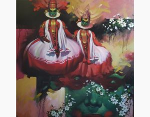 Rhythm-2, Acrylic on Canvas by Contemporary Artist In Stock