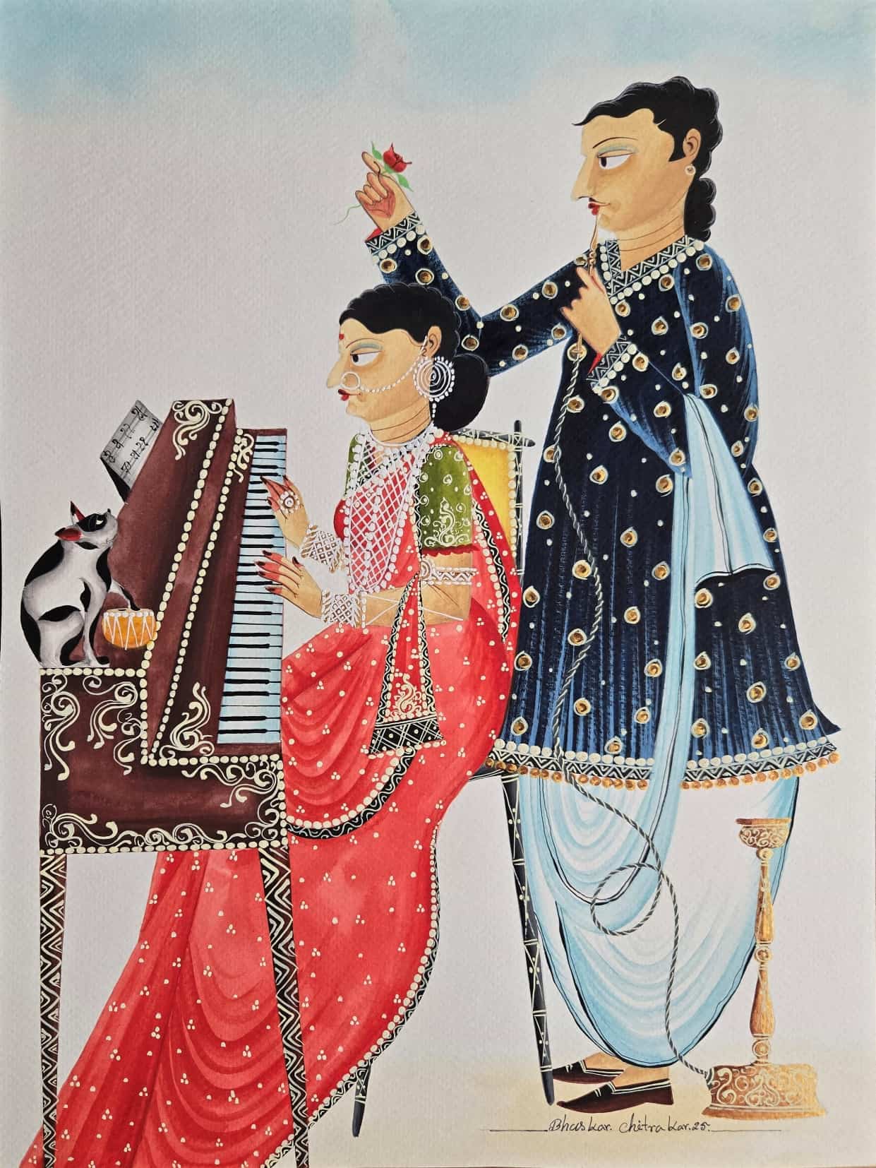 Bhaskar Chitrakar Watercolour on Paper 14.5 x 10.5 inches 2025