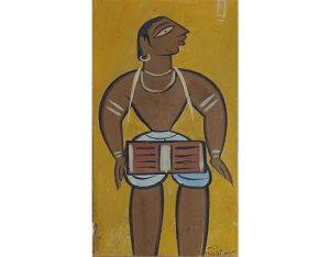 Untitled, Figurative (Playing Dhol)