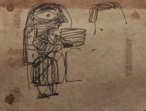 Untitled, Figurative, Pen & Ink on Paper