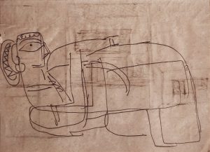 Untitled, Figurative, Pen & Ink on Paper