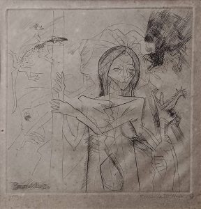 Untitled, Figurative, AP – 11/34, Etching on Paper