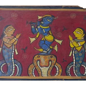 Untitled, Figurative (Krishna Dancing on Sheshnag)