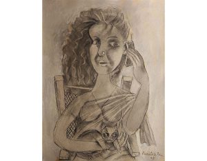 Untitled, (Woman on the Telephone with her Cat)