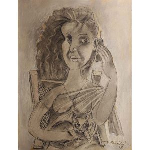 Untitled, (Woman on the Telephone with her Cat)