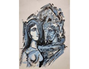 Untitled, Figurative, Mixed Media on Paper