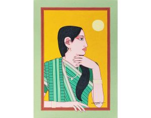 Bibi, Tempera on Board