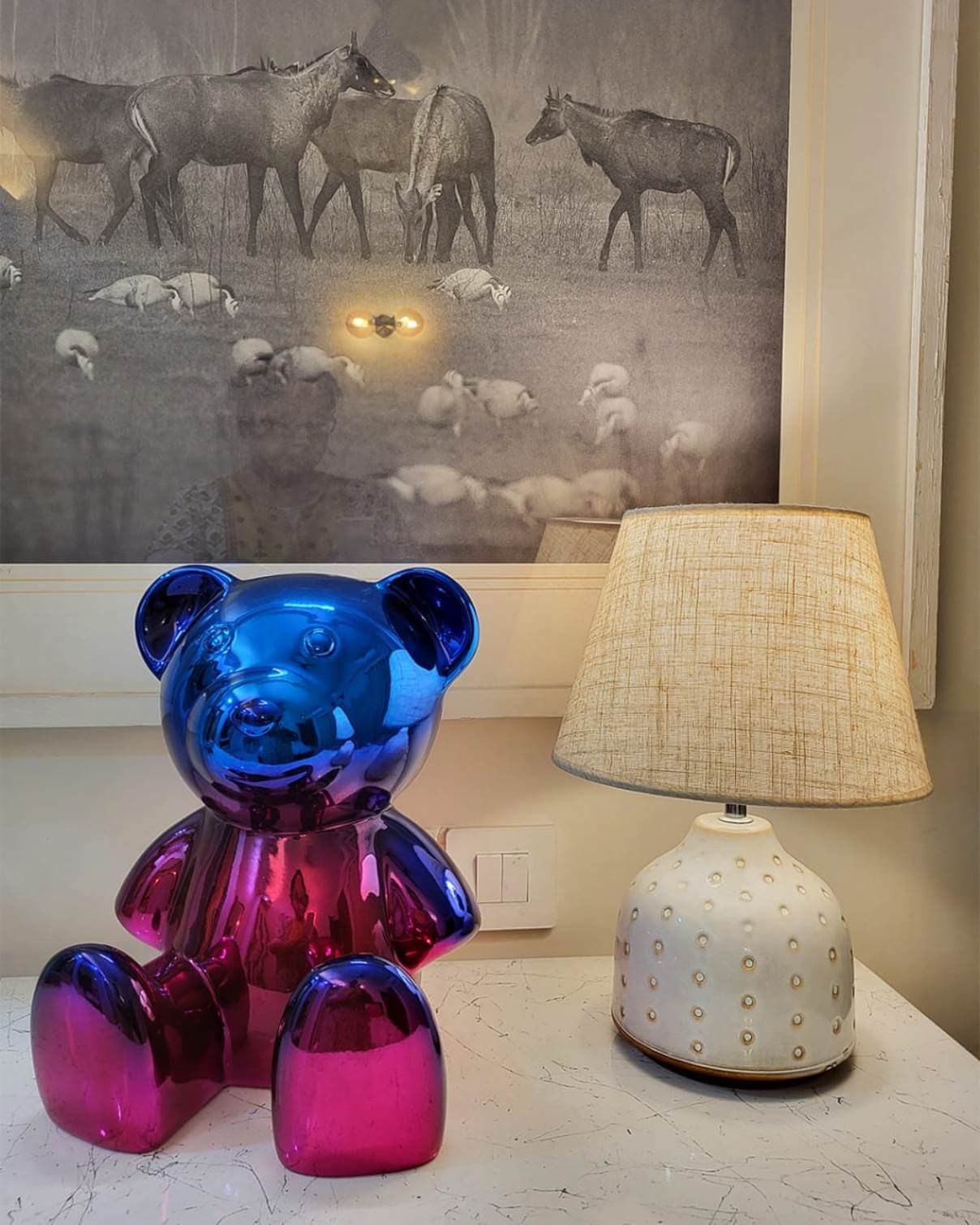 Mousumi Biswas Teddy Fiber Glass H 14 x W 10 x D 10 inches