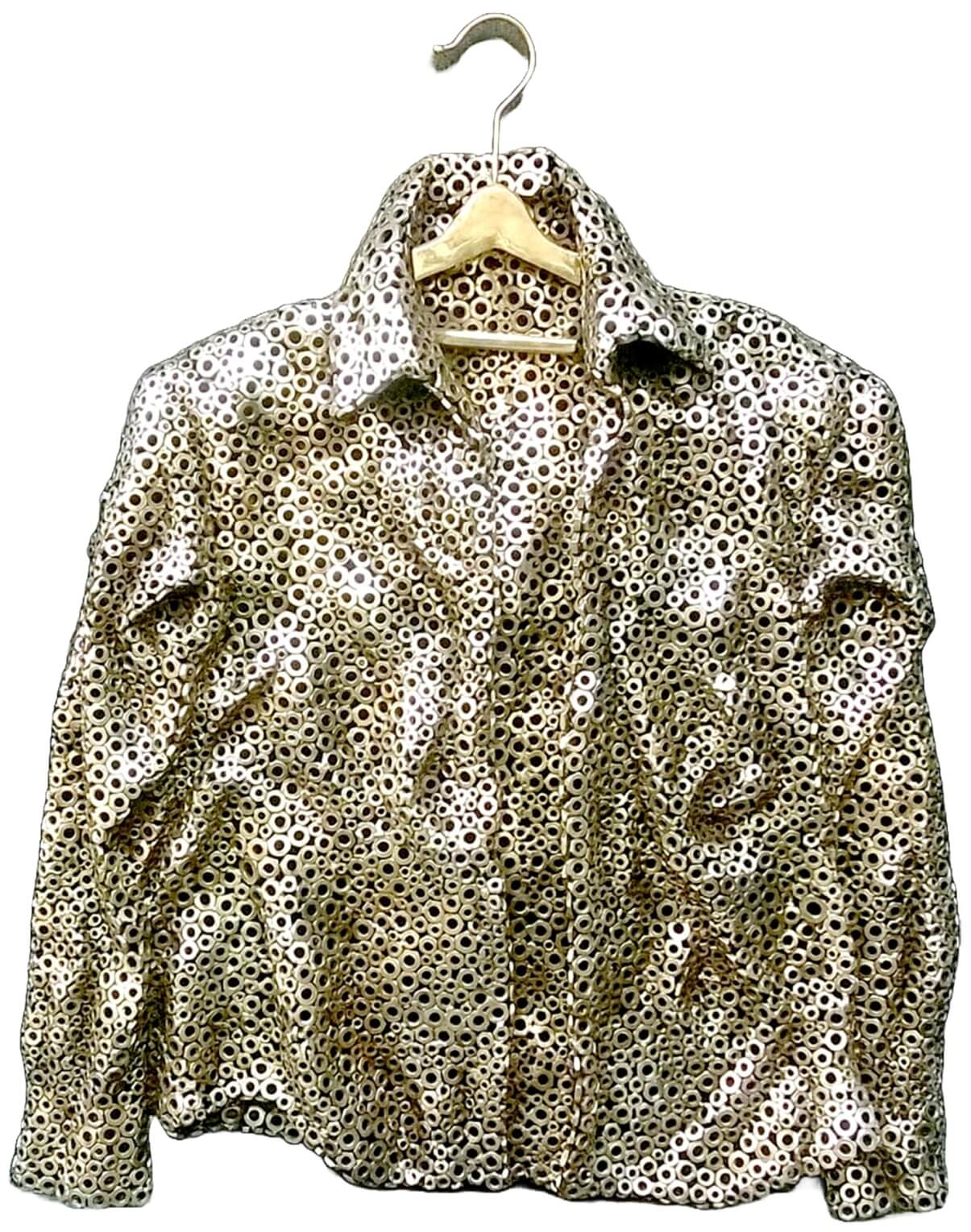 Pintu Sikder Shirt Brass H 34 x W 31 x D 4 inches