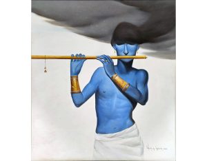 Krishna Playing Golden Flute