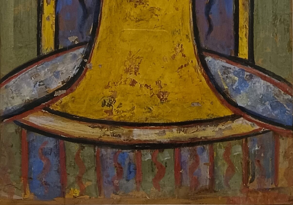 Jamini Roy, Christ, Tempera on Board, 12 x 9 Inches