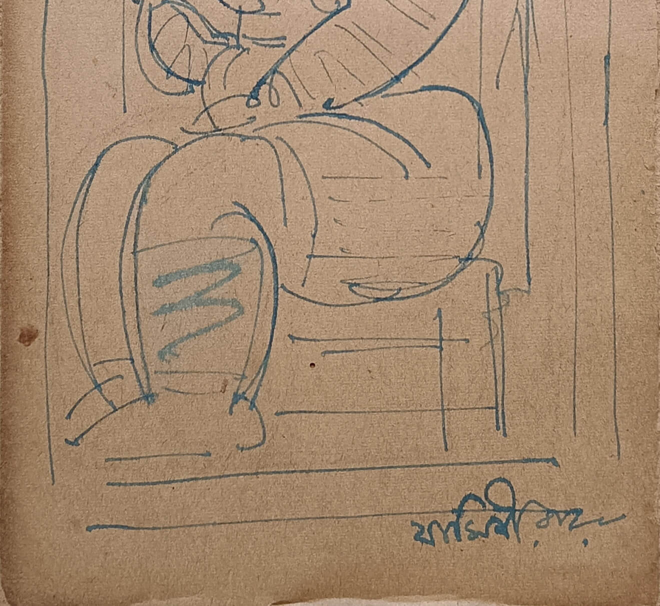 Jamini Roy Jamini Roy Ink on Paper 7 x 4 inches