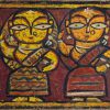 Jamini Roy, Untitled, Tempera on Board, 6.5 x 16.5 inches