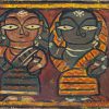 Jamini Roy, Untitled, Tempera on Board, 6.5 x 16.5 inches