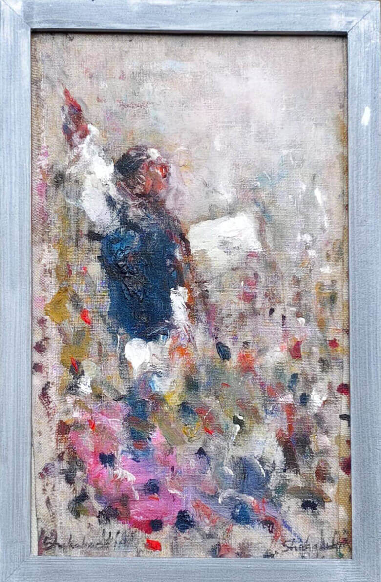 Shahabuddin Ahmed Untitled Oil on Canvas 13.5 x 8.5 inches 2024